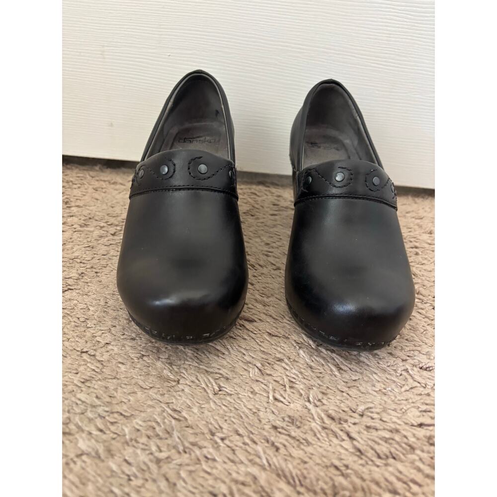 Dansko Black Leather Mules - Picture 3 of 11